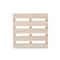 12 Pack: 4" Unfinished Wood Pallet Coaster by Make Market®